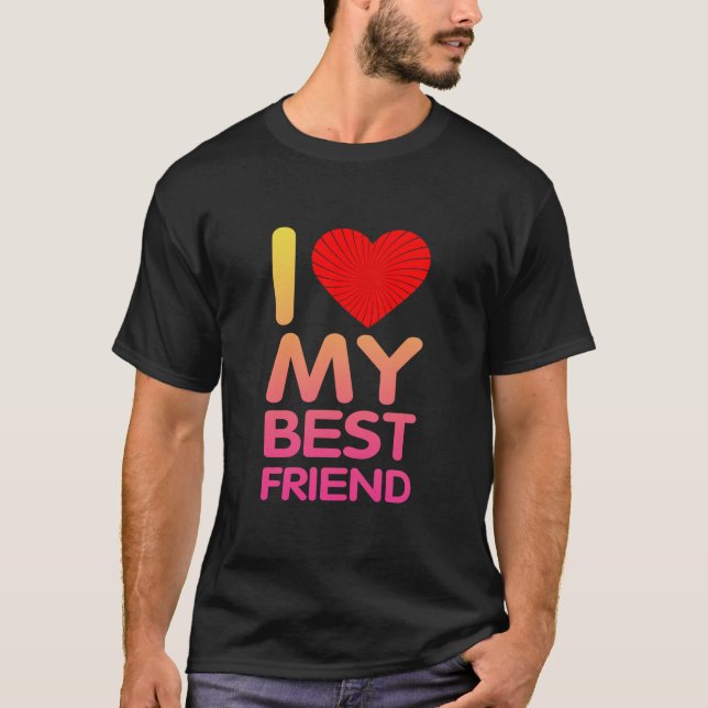T-shirt J'Aime Mon Meilleur Ami (Devant)