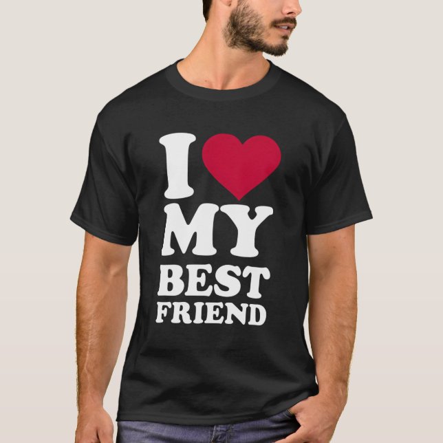 T-shirt J'Aime Mon Meilleur Ami (Devant)