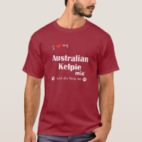 J'aime mon mélange australien de Kelpie (le chien