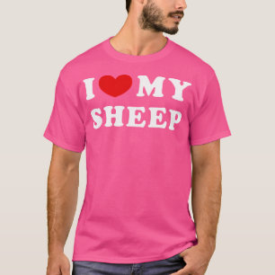 T-shirt J'Aime Mon Mouton Je Coeur Mon Mouton