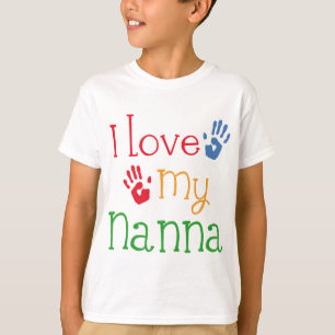 T-shirt J'aime mon Nanna Handprints