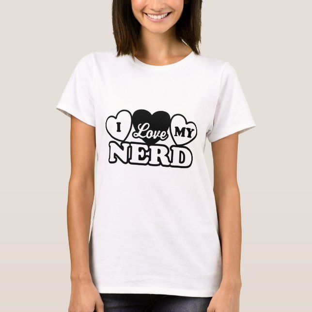 T-shirt J'aime mon Nerd (Devant)
