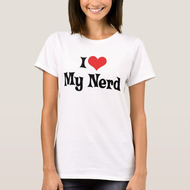 T-shirt J'aime mon nerd (Devant)