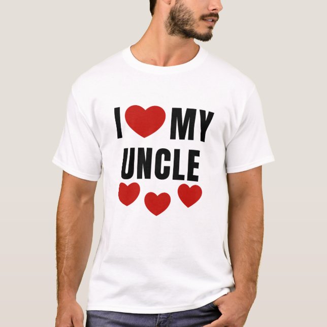 T-SHIRT J'AIME MON ONCLE (Devant)