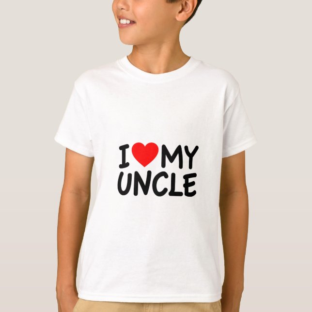 T-shirt J'aime mon oncle (Devant)
