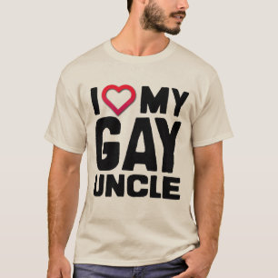 T-SHIRT J'AIME MON ONCLE GAY -