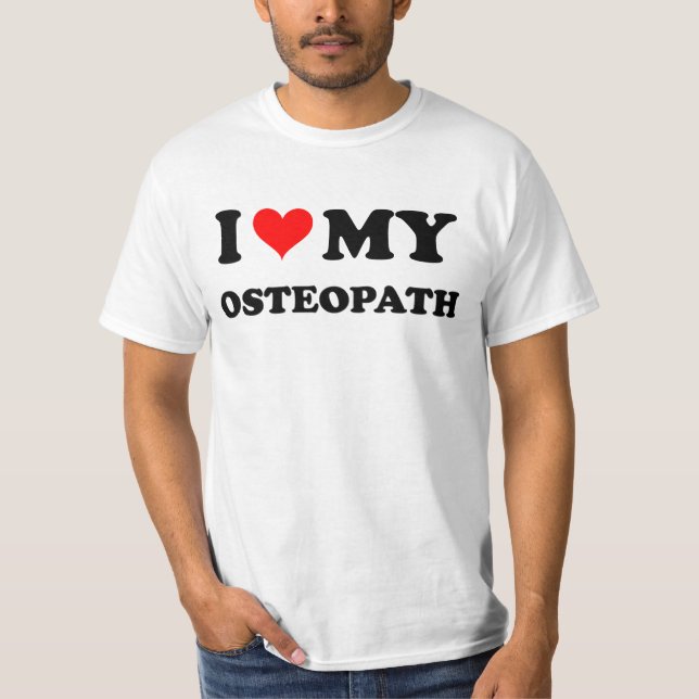 T-shirt J'aime mon ostéopathe (Devant)