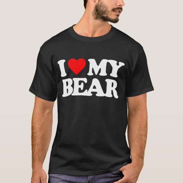 T-SHIRT J'AIME MON OURS (Devant)
