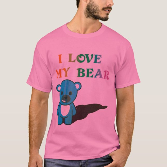 T-shirt J'aime mon ours (Devant)