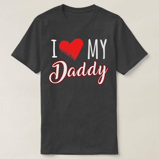 T-shirt j'aime mon papa (Design devant)