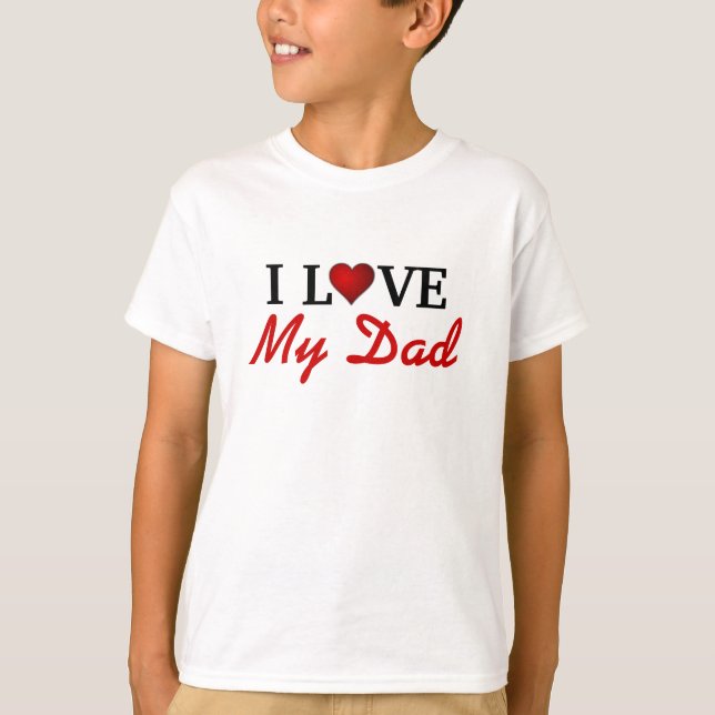 T-shirt J'aime mon papa (Devant)