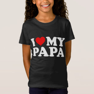 T-Shirt J'aime mon papa avec le coeur