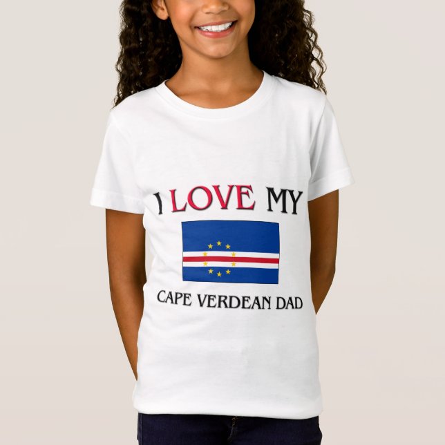 T-Shirt J'aime mon papa cap-verdien (Devant)