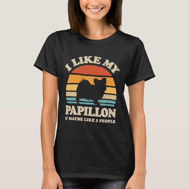T-shirt J'Aime Mon Papillon Continental Toy (Devant)