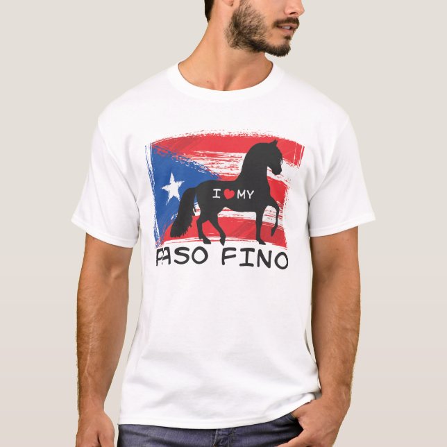 T-shirt J'aime mon Paso portoricain Fino (Devant)