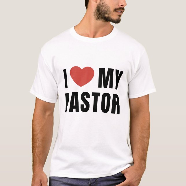T-SHIRT J'AIME MON PASTEUR (Devant)