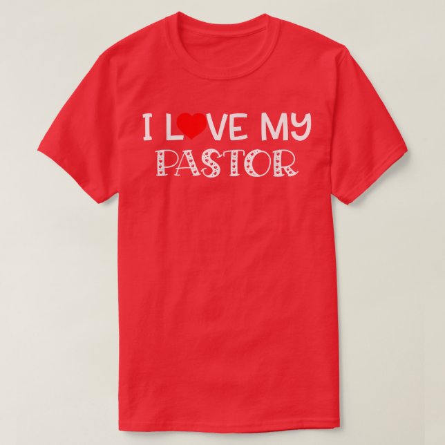 T-shirt J'Aime Mon Pasteur T Coeur (Design devant)