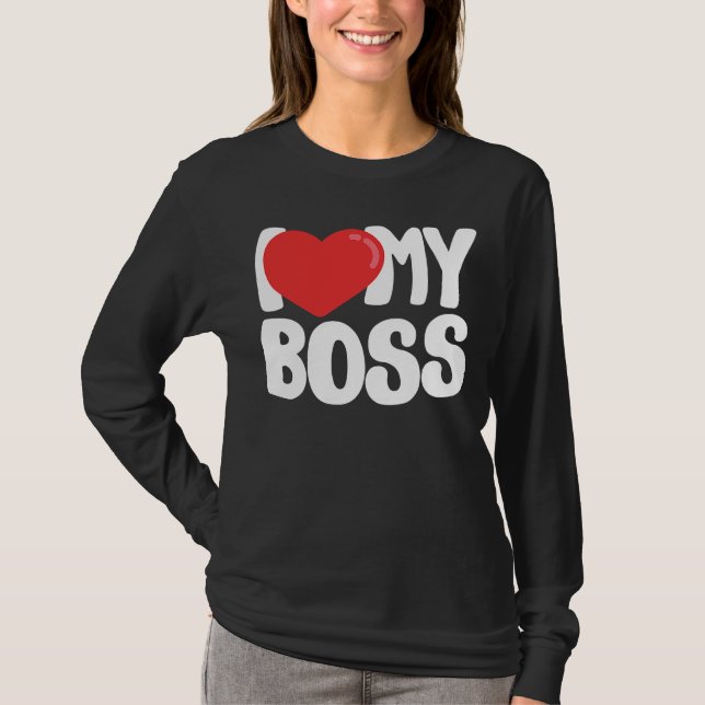 T-shirt J'Aime Mon Patron (Devant)