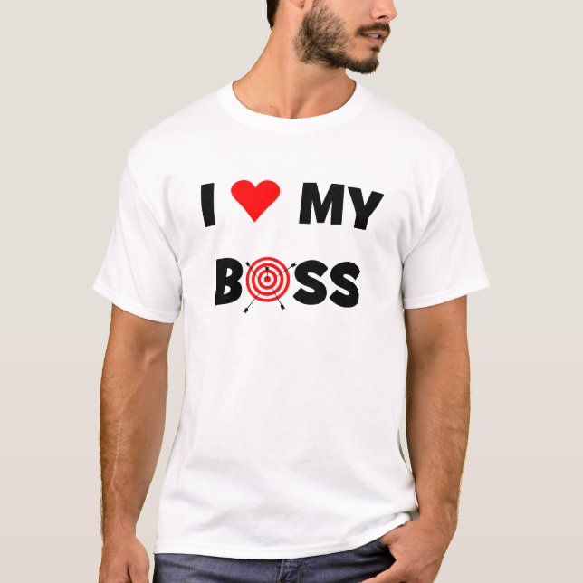 T-shirt J'aime mon patron (Devant)