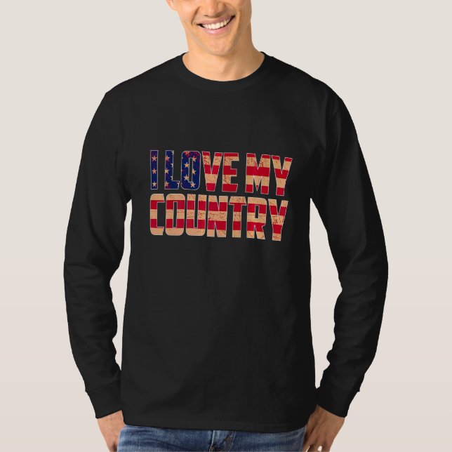 T-shirt J'aime mon pays (Devant)