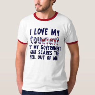 T-shirt J'aime mon pays - anti Obama