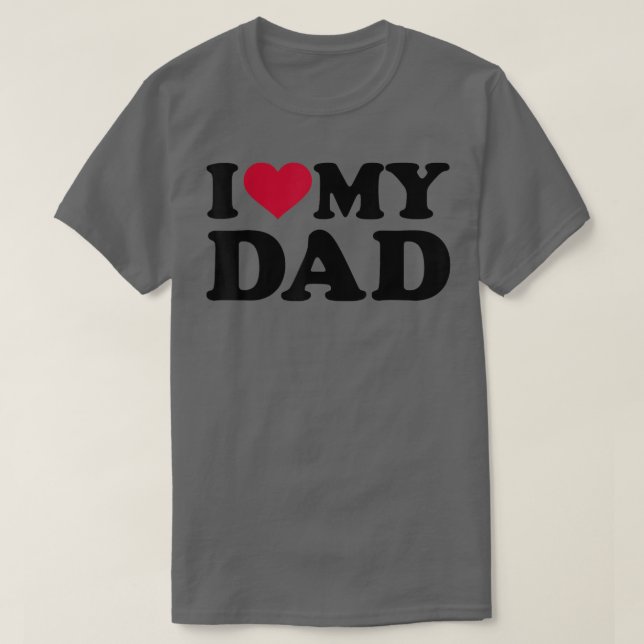 T-shirt J'aime mon père (Design devant)