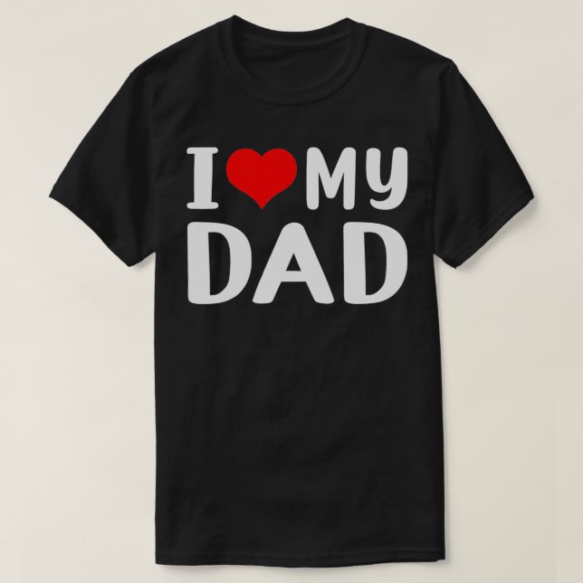 T-shirt J'aime mon père (Design devant)