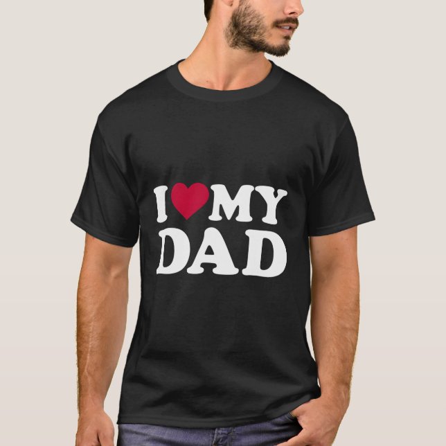 T-shirt J'aime mon père (Devant)