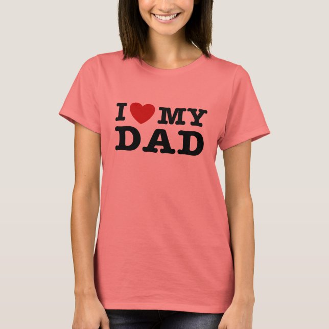 T-shirt J'aime mon père (Devant)