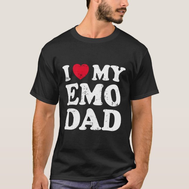 T-shirt J'Aime Mon Père Emo (Devant)