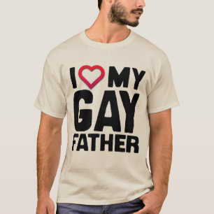 T-SHIRT J'AIME MON PÈRE GAY -