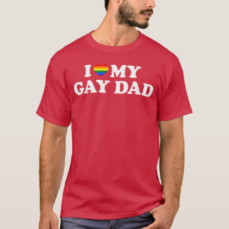 T-shirt J'aime mon père gay vintage