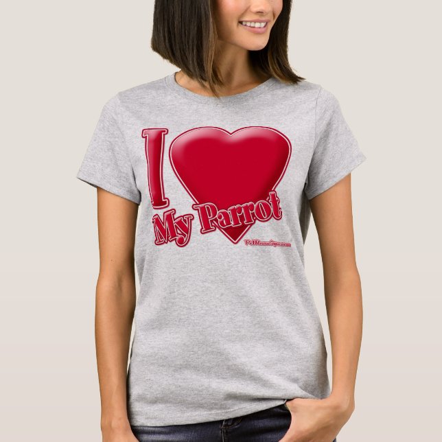 T-shirt J'Aime Mon Perroquet (Devant)