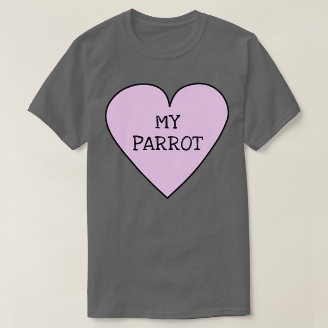 T-shirt J'aime mon perroquet 3 (Design devant)
