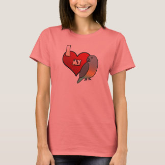 T-shirt J'aime mon perroquet rouge Bellied TeeShirt