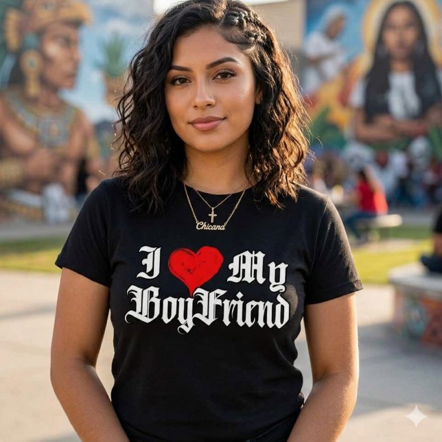 T-shirt J'aime mon petit ami  (I love my boyfriend T-Shirt)
