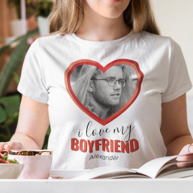 T-shirt J'aime mon petit ami (Créateur téléchargé)