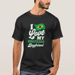T-shirt J'aime mon petit ami brésilien