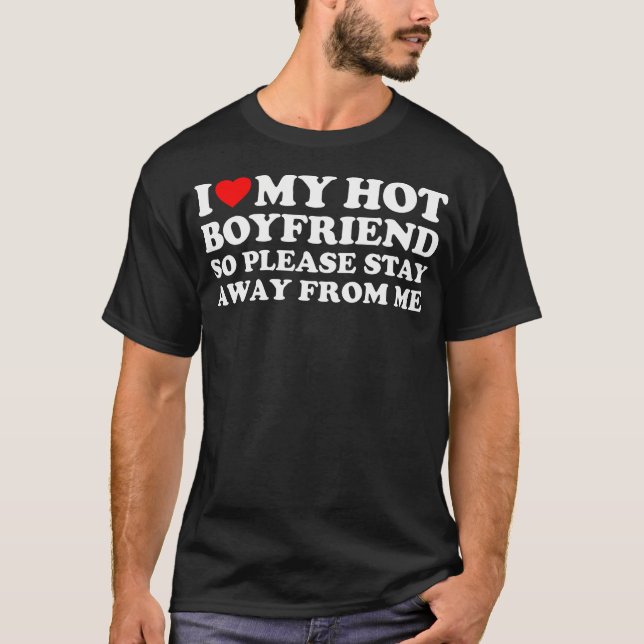 T-shirt J'Aime Mon Petit Ami Chaud (Devant)