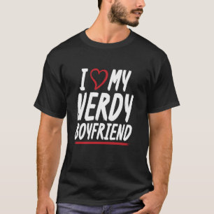 T-shirt J'aime mon petit ami ringard couple petite amie