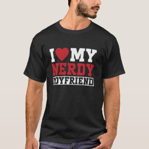 T-shirt J'aime mon petit ami ringard couple petite amie