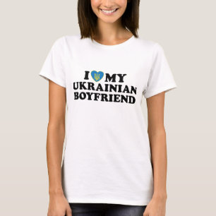 T-shirt J'aime mon petit ami ukrainien