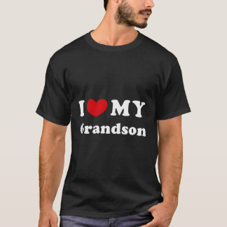 T-shirt J'Aime Mon Petit-Fils Je Lui Mon Petit-Fils
