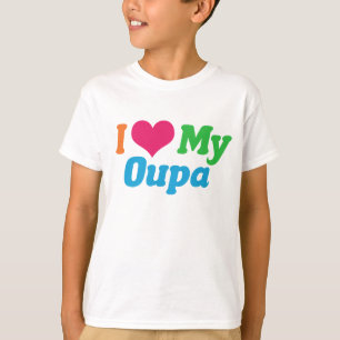 T-shirt J'Aime Mon Petit-Fils Oupa