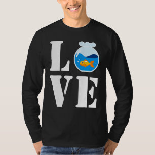 T-shirt J'Aime Mon Petit Poisson Mignonne Dans Poisson Poi