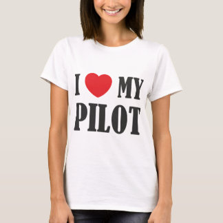 T-shirt J'aime mon pilote