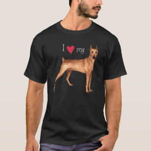T-shirt J'aime mon Pinscher allemand