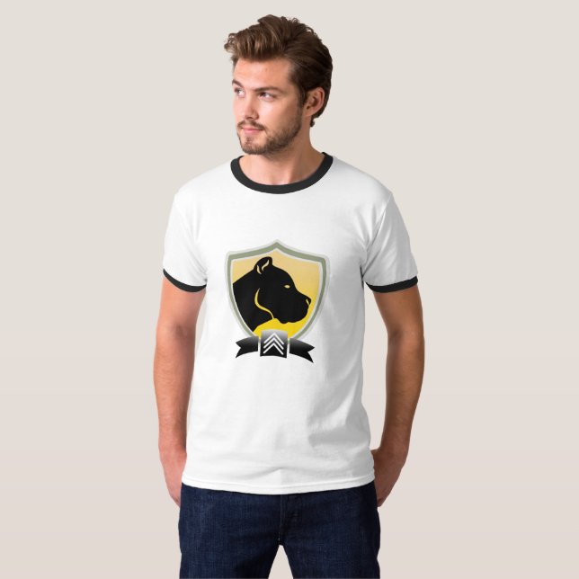 T-shirt j'aime mon pitbull (Devant entier)
