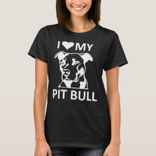 T-shirt J'Aime Mon Pitbull J'Aime Mon Pitbull Pit Bull