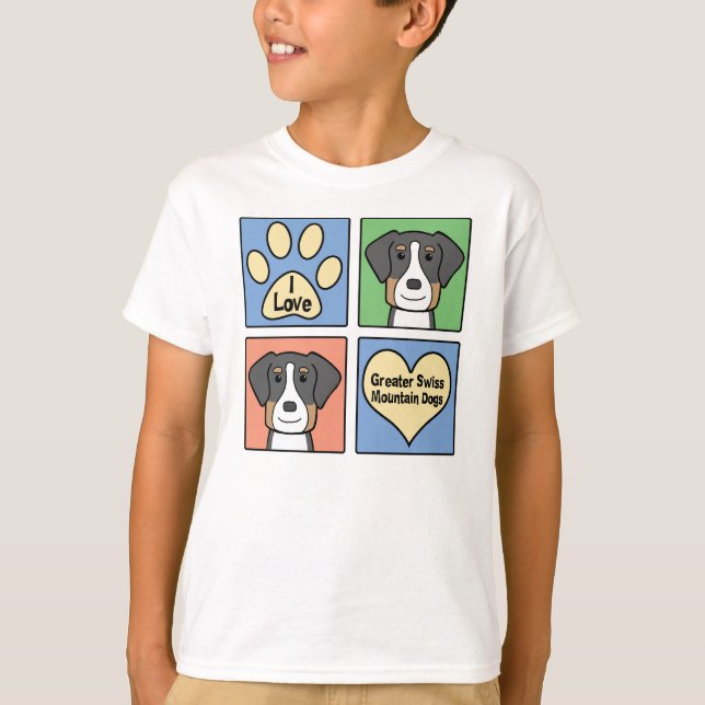 T-shirt J'aime mon plus grand Suisse (Devant)